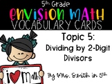 (5th Grade) Envision Math Vocabulary Posters: Topic 5
