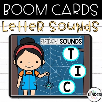 Preview of Boom Cards™ Halloween Letter Sounds Listen and Click Distance Learning