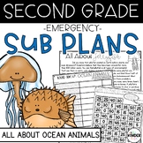 Ocean Animals Emergency Second Grade Sub Plans | June | NO