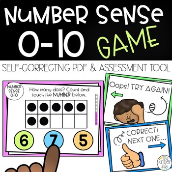 Preview of Number Sense 0-10 Assessment Game