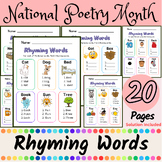 +60 Syllable Rhyming Words Worksheets | National Poetry Mo