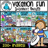 {55% Off!} Vacation Fun Clip Art Bundle