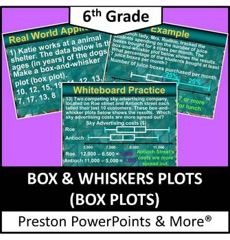 Preview of (6th) Box and Whisker Plot (Box Plot) in a PowerPoint Presentation