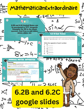 Preview of  6th Grade Math Opposites and Absolute Value Guided Notes Google Slides