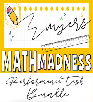 Preview of ✏️ 6th Math Performance Task BUNDLE