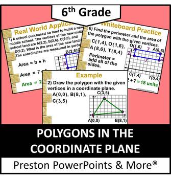 Preview of (6th) Polygons in the Coordinate Plane in a PowerPoint Presentation