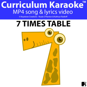 Preview of '7 TIMES TABLE' ~ Curriculum Song Video l Distance Learning