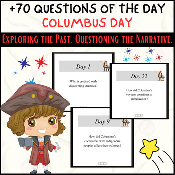 Preview of +70 Columbus Day Questions of the Day: A Fun and Educational Activity for All