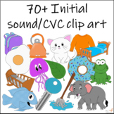 70+ Inital Sound and CVC Hand Drawn Clip Art for Commercial Use