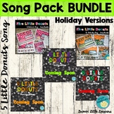 {70% off} 5 Little Donuts Holiday Song Pack - **Growing Bundle**
