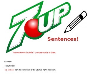 Preview of ---->7UP WRITING