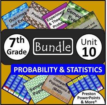 Preview of (7th) Probability and Statistics {Bundle} in a PowerPoint Presentation