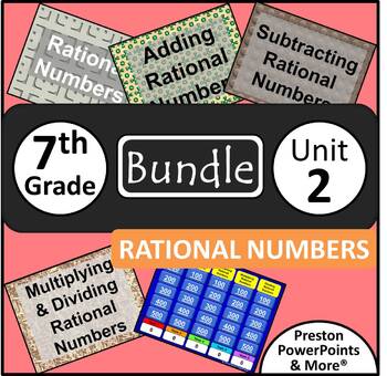 Preview of (7th) Rational Numbers {Bundle} in a PowerPoint Presentation