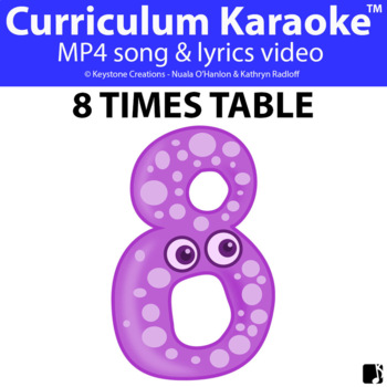 Preview of '8 TIMES TABLE' ~ Curriculum Song Video l Digital Learning