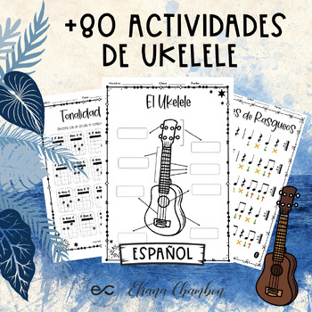 Preview of +80 Actividades de Ukelele - Acordes - Patrones de Ragueos y Más