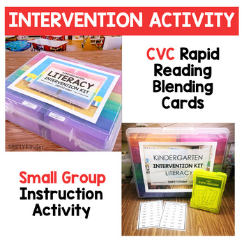 CVC Blending Cards - Literacy Intervention Activity, CVC Small