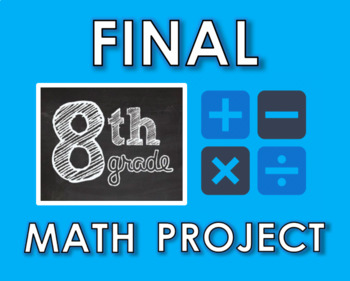 Preview of 8th Grade Math - END OF YEAR PROJECT (EDITABLE!)