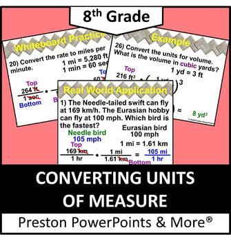 Preview of (8th) Converting Units of Measure in a PowerPoint Presentation