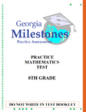 (8th Grade) Mock Georgia Milestones (GSE) Math Practice Te
