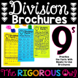 ÷9 Division Brochures - Divide by 9s Division Facts Practice