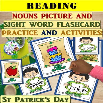 Preview of St. Patrick's Day Nouns Picture and Sight Word Flashcard Practice and Activitie