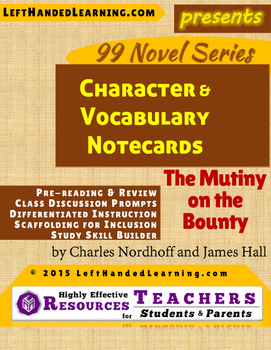 Preview of {99 Novel} The Mutiny on the Bounty by Charles Nordhoff and James Hall notecards