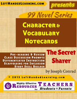 Preview of {99 Novel} The Secret Sharer by Joseph Conrad Reference Notecards