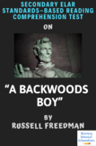 “A Backwoods Boy” by Russell Freedman Multiple-Choice Read