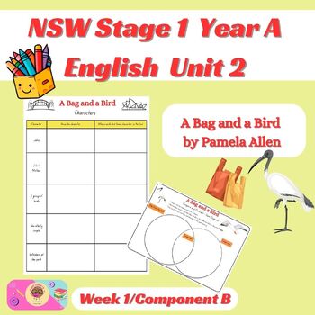 Preview of 'A Bag and A Bird' Unit 2 Stage 1 Year A Lessons 1-5 English (NSW) BUNDLE