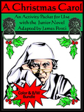 Christmas Carol Activity Packet Bundle - Color&BW