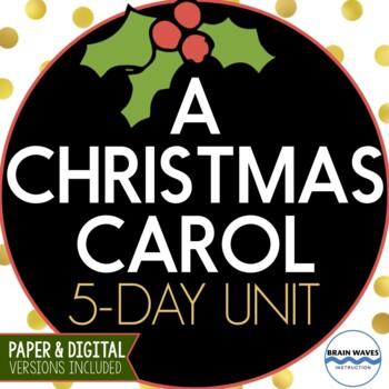 Preview of "A Christmas Carol" - 5 Day Unit Plans Drama Study - Digital Incl.