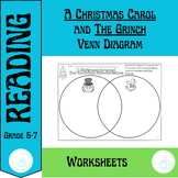 "A Christmas Carol" and "The Grinch" Venn Diagram Worksheets