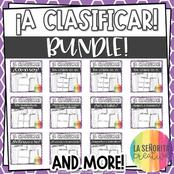 Preview of ¡A Clasificar! Bundle - 13 Spanish sorting activities