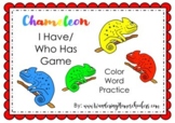 "A Color of His Own" Chameleon Color Words I Have/ Who Has Game