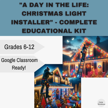 Preview of "A Day in the Life: Christmas Light Installer" - Complete Educational Kit