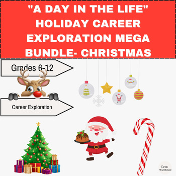 Preview of "A Day in the Life" Holiday Career Exploration Mega Bundle- Christmas