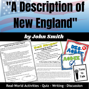 Preview of A Description of New England John Smith Excerpt, Advertising, Marketing Project