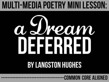 Preview of "A Dream Deferred," by Langston Hughes - Poetry Lesson