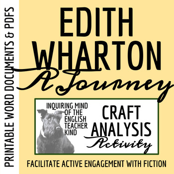 Preview of "A Journey" by Edith Wharton Literary Craft Analysis Activity for High School