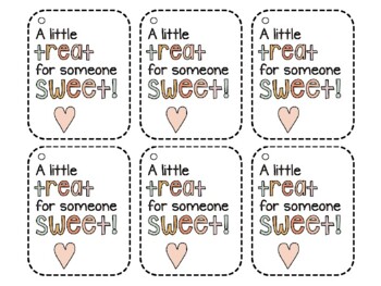 A Little Treat For Someone Sweet Student Gift Tag by Simply Mrs A
