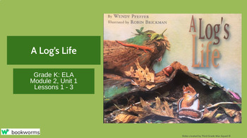 Preview of "A Log's Life" Google Slides- Bookworms Supplement