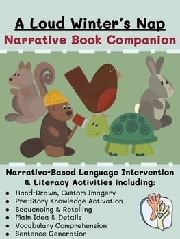 Preview of "A Loud Winter's Nap" Narrative-Based Language Intervention Book Companion