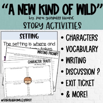 Preview of "A New Kind of Wild" Story Activity Pack