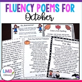 Fluency Poems for October, Monthly Poetry Comprehension or