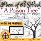"A Poison Tree" by William Blake Poem of the Week Activity