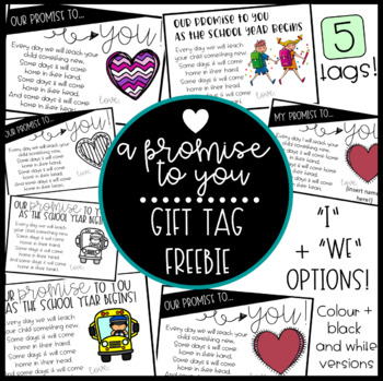 Preview of "A Promise To You" Gift Tag Freebie!
