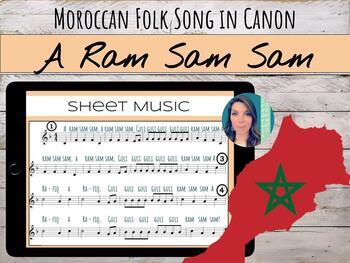 Preview of "A Ram Sam Sam" Moroccan Canon / Round Song with Percussion ostinatos & Game