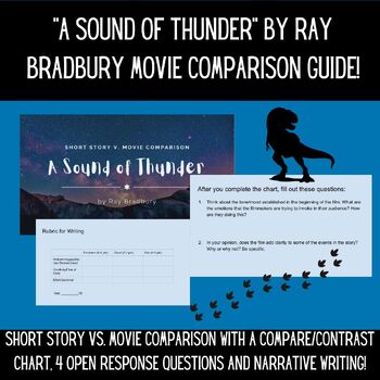 Preview of "A Sound of Thunder" by Ray Bradbury - Short Story vs. Movie Comparison Guide!