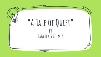Preview of "A Tale of Quiet" Figurative Language