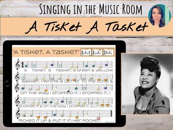 Preview of "A Tisket A Tasket" by Ella Fitzgerald | Jazz Song for Voice & Orff